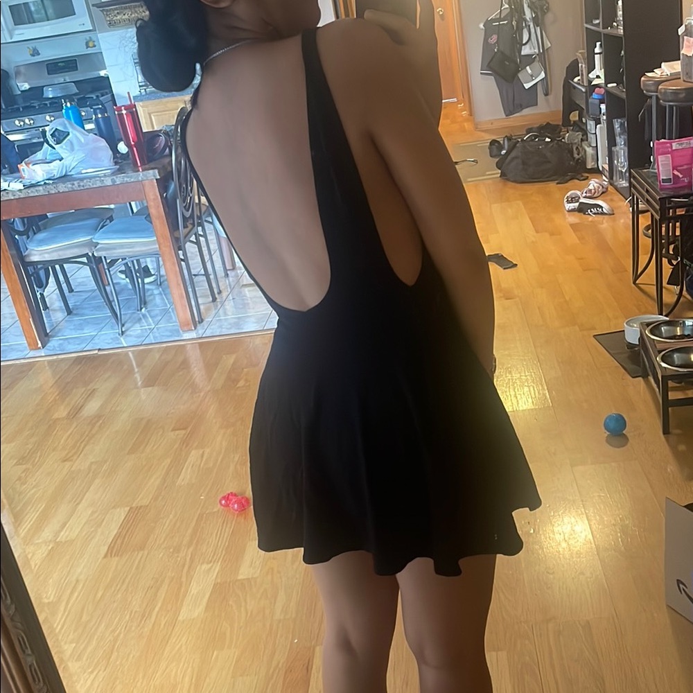 Black backless Dress